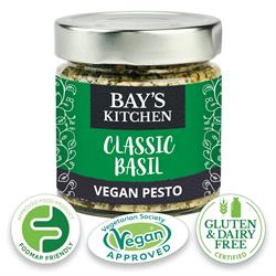 Bays Kitchen Classic Basil Vegan Pesto Low FODMAP 190g