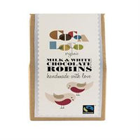 Cocoa Loco Organic Milk & White Chocolate Robins 100g