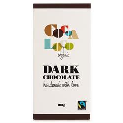 Cocoa Loco Organic F/T 72% Dark Chocolate Bar 100g