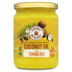 Coconut Merchant Coconut Merchant Raw Organic Extra Virgin Coconut Oil with Turmeric 500ML