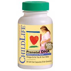 Child Life ChildLife Essential Prenatal DHA Lemon 30 Soft Gels