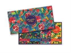 Chocolate and Love Pomegranate Vegan Gift Box: Green 4 x 80g