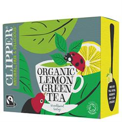 Clipper Clipper Fairtrade & Organic Green & Lemon 80 Tea bags