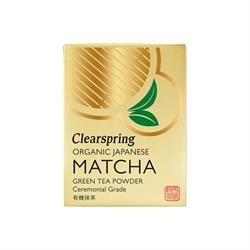 Clearspring Organic Matcha Green Tea Powder Ceremonial Grade (tin) 30g