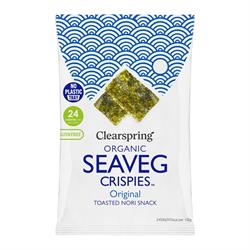 Clearspring Organic Seaveg Crispies Original 4g (TRAYLESS)