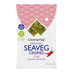 Clearspring Organic Seaveg Crispies Chilli 4g (TRAYLESS)