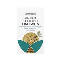 Clearspring Organic Scottish Oatcakes Sea Veg & Black Pepper 200g