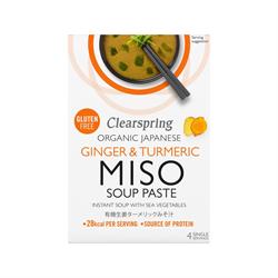 Clearspring Organic Japanese Ginger & Turmeric Instant Miso Soup 60g