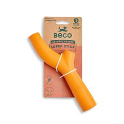 Beco Interactive fetch chew dog toy for stick lovers. 1 orange stick.