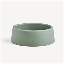 Beco A sturdy food and water dog bowl. Olive Green. 1 small bowl