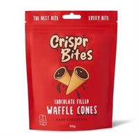 Crispr Bites Crispr Bites Dark Chocolate-Filled Mini Cones 100g