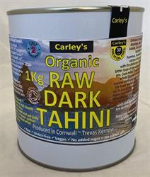 Carley's Organic RAW DARK Tahini 1000g Eco Tin