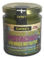 Carley's Org Raw Pistachio & Brazil Nut Butter 170g