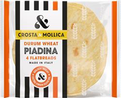 Crosta and Mollica Crosta & Mollica Durum Wheat Mini Piadina 100g