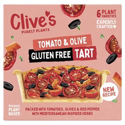 Clives Clive's (Non Organic) Gluten Free Tomato and Olive Tart 150g