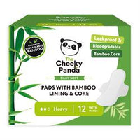 Cheeky Panda Biodegradable bamboo liner and core heavy pads