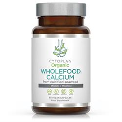 Cytoplan Organic Calcium: Wholefood 200mg elemental (60 capsules)