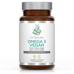 Cytoplan Omega 3 Vegan From Marine Algae - Rich in DHA & EPA 60 capsules