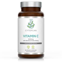 Cytoplan Vitamin C + Bioflavonoids: 1000mg / 50mg 60 capsules