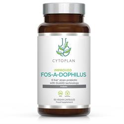 Cytoplan Fos-A-Dophilus 6 live strain probiotic with GUARD 60 caps