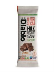 Diablo Sugar Free Milk Chocolate with Crispy Rice with Stevia 75g