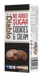 Diablo Sugar Free Dark Chocolate Cookies & Cream 128g