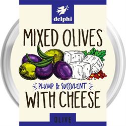 Delphi Mixed Olives with White Cheese 300g