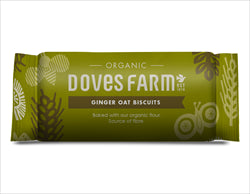 Doves Farm Organic Ginger Oat Biscuits 200g roll-pack