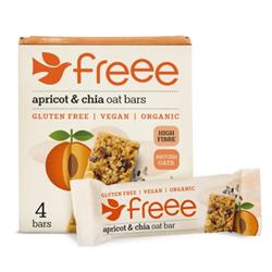 Doves Farm Org GF Apricot & Chia Oat Bar 4 x 35g