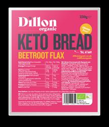 Dillon Organic Dillon Organic Beetroot Flax Keto Bread 250g