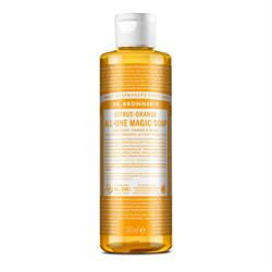 Dr Bronner Org All One Magic Citrus Liquid Soap 240ml. Orange scented