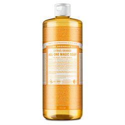 Dr Bronner Org Citrus  orange All One Magic Liquid Soap 945ml