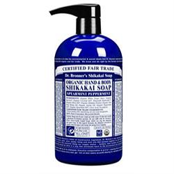 Dr Bronner Org Shikakai Peppermint Hand Soap 708ml