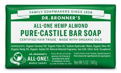 Dr Bronner Org Almond Soap Bar 140g