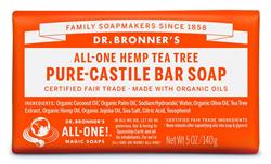 Dr Bronner Organic Tea Tree Soap Bar 140g.