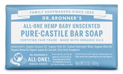 Dr Bronner Organic Aloe Vera Baby Mild Soap Bar 140g