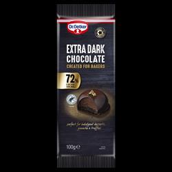 Dr Oetker Dr Oetker Extra Dark Chocolate Bar 72% 100g