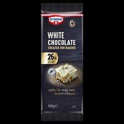 Dr Oetker Dr Oetker White Chocolate Bar 26% 100g