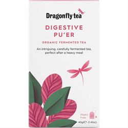 Dragonfly Tea Dragonfly Digestive Pu'er Organic Fermented Tea 20 bag