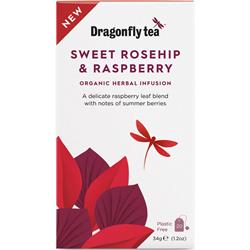 Dragonfly Tea Dragonfly Sweet Rosehip & Raspberry Organic Herbal Tea 20 bag