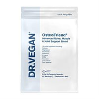 Dr Vegan OsteoFriend. 30 servings 1 teaspoon a day. Unflavoured. 249g