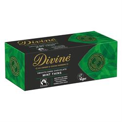 Divine Chocolate Fairtrade Dark Choc Mint After Dinner Thins 200g