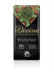 Divine Chocolate Vegan Dark Smooth Hazelnut Chocolate Bar 90g