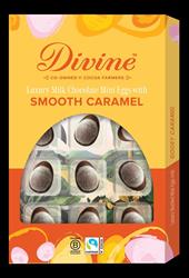 Divine Chocolate Divine Luxury Milk Chocolate Mini Eggs with Smooth Caramel 190g