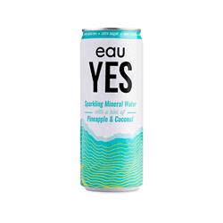 eauYES Sparkling Mineral Water eauYES Pineapple & Coconut Sparkling Mineral Water 330ml