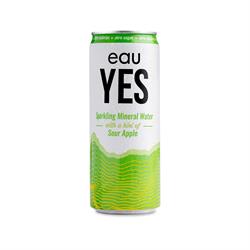 eauYES Sparkling Mineral Water eauYES Sour Apple Sparkling Mineral Water 330ml