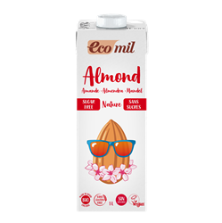 Ecomil Organic Almond Drink 6% Sugar Free 1L