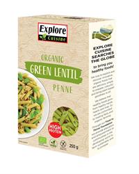 Explore Cuisine Organic Green Lentil Penne 250g