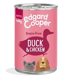 Edgard and Cooper Wet Puppy Food Duck & Chicken with Banana Mango & Pea 400g