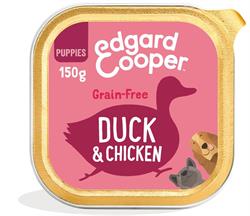 Edgard and Cooper Duck & Chicken Broccoli Carrot & Pumpkin Tray for Puppies 150g